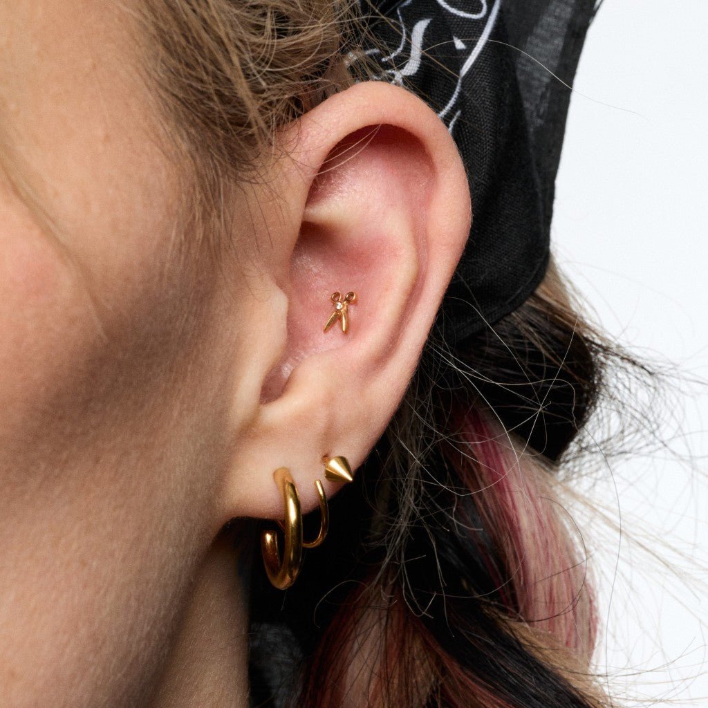 316L Stainless Steel Threadless Double Hoop Earring Pair - SkinKandy | Body Jewellery & Piercing