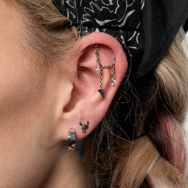 Implant Grade Titanium Internally Threaded Scorpion Flatback