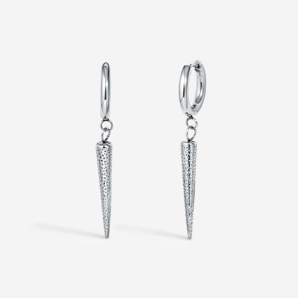 Stainless Steel Cone Spike Earring Pair - SkinKandy | Body Jewellery & Piercing