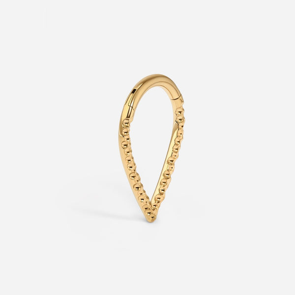 Implant Grade Titanium Hammered V-Shape Segment Ring
