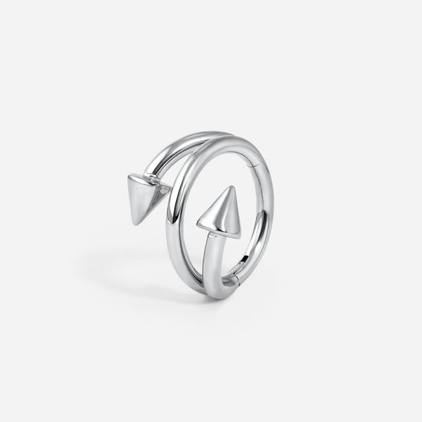 Implant Grade Titanium Wrap Double Spike Segment Ring