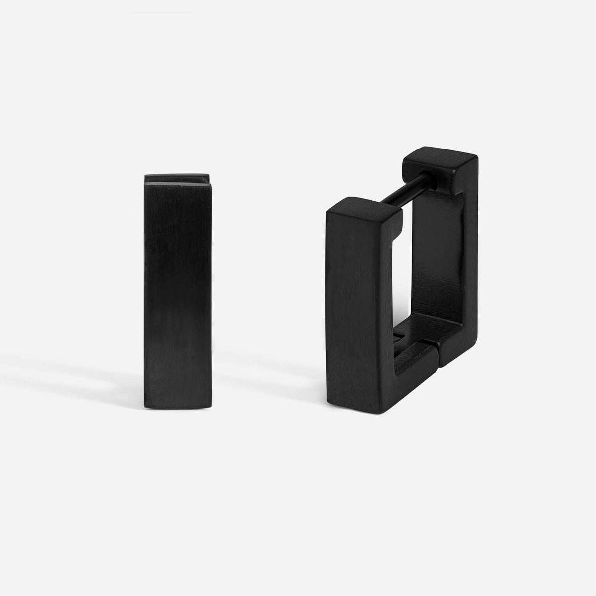 316L Stainless Steel Hinged Square Huggie Earring Pair | SkinKandy Body Jewellery Australia