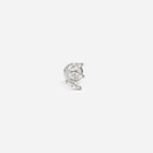 Implant Grade Titanium Internally Threaded Petite Triple Fan Marquis Cubic Zirconia Flatback