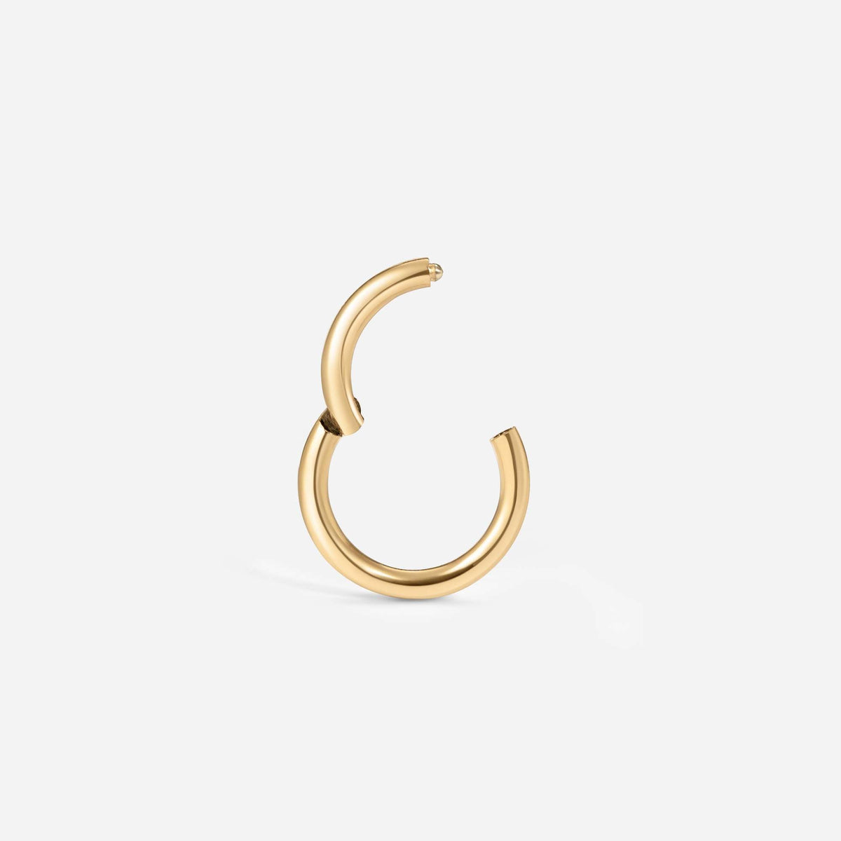 Implant Grade Titanium Hinged Classic Segment Nose Ring – alternate view | SkinKandy Body Jewellery Australia