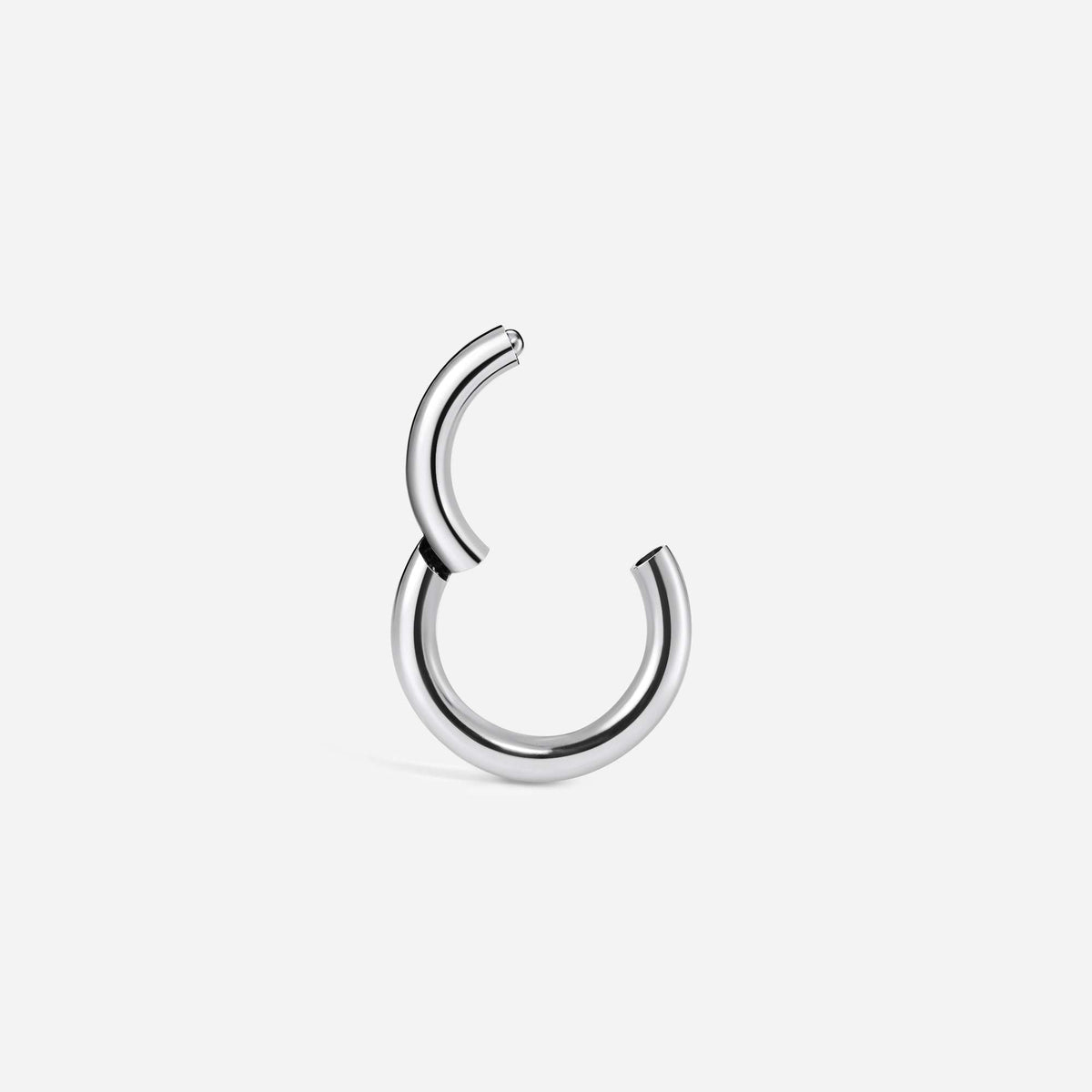 Implant Grade Titanium Hinged Classic Segment Nose Ring – view 4 | SkinKandy Body Jewellery Australia