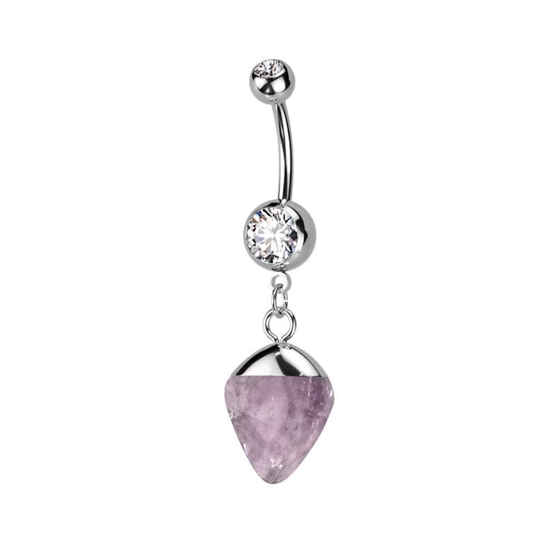 Jewelled Stone Navel Dangle - SkinKandy | Body Jewellery & Piercing Online Australia