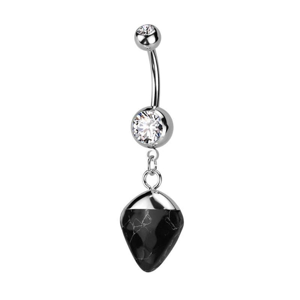Jewelled Stone Navel Dangle