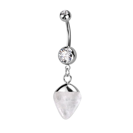 Jewelled Stone Navel Dangle - SkinKandy | Body Jewellery & Piercing Online Australia