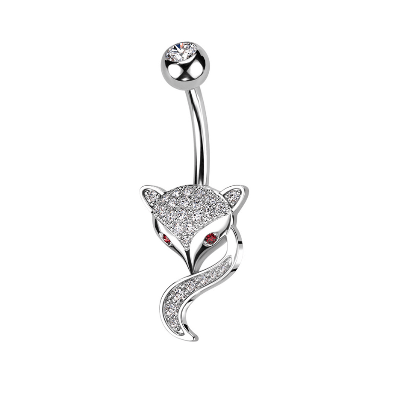 Fox Navel Bar - SkinKandy | Body Jewellery & Piercing Online Australia