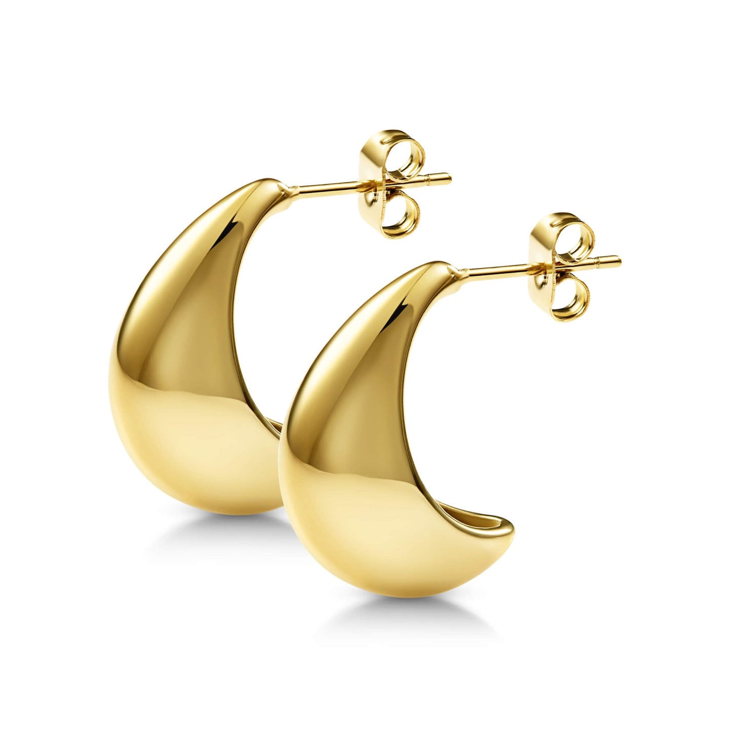 Oversized Chunky Half Hoop Earrings - SkinKandy | Body Jewellery & Piercing Online Australia