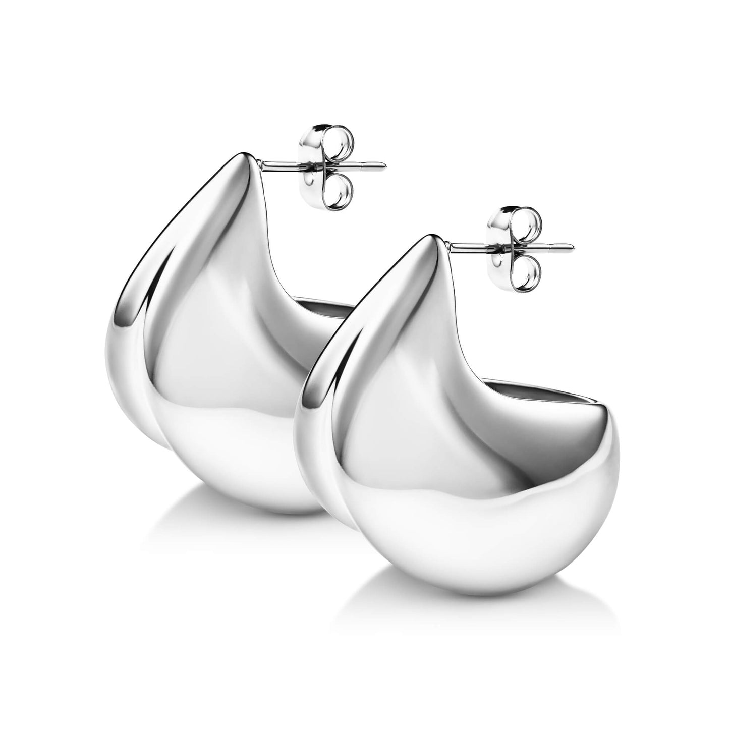 Dome Stud Hoop Earrings - SkinKandy | Body Jewellery & Piercing Online Australia