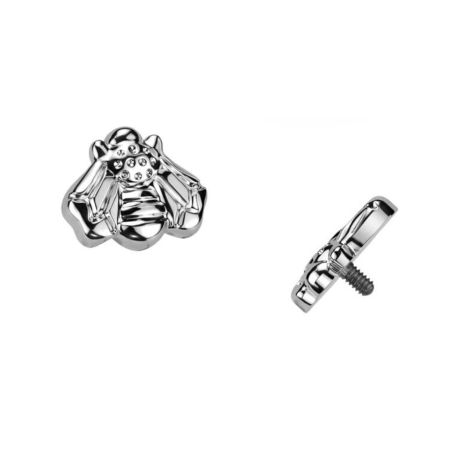 Bee Internally Threaded Titanium Top - SkinKandy | Body Jewellery & Piercing Online Australia