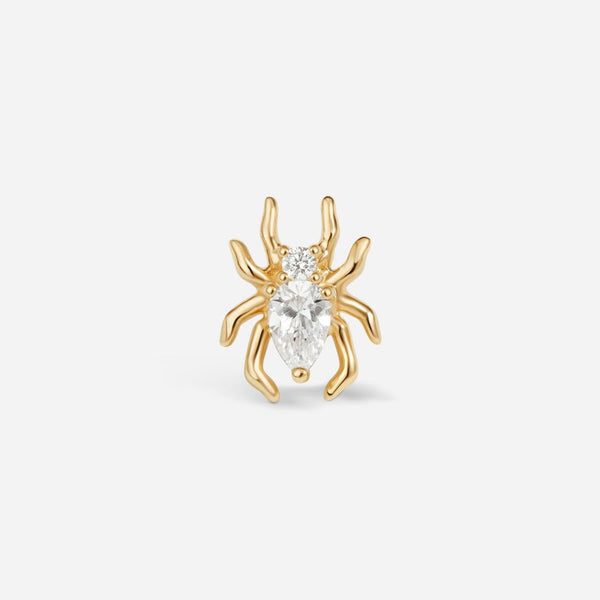 14K Solid Gold Guided Internally Threaded Spider Top