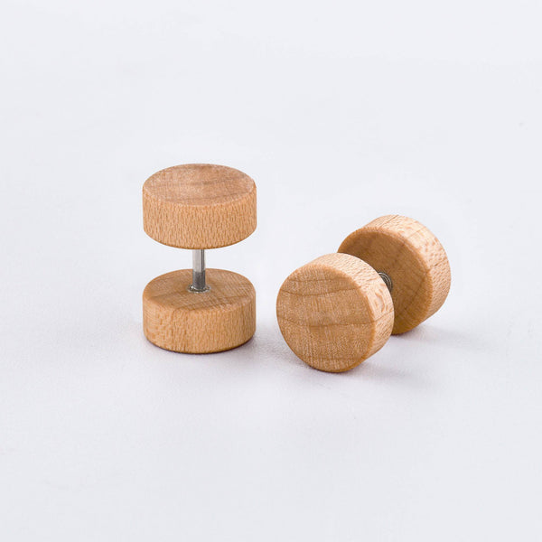 Wooden Fake Plugs - Pair