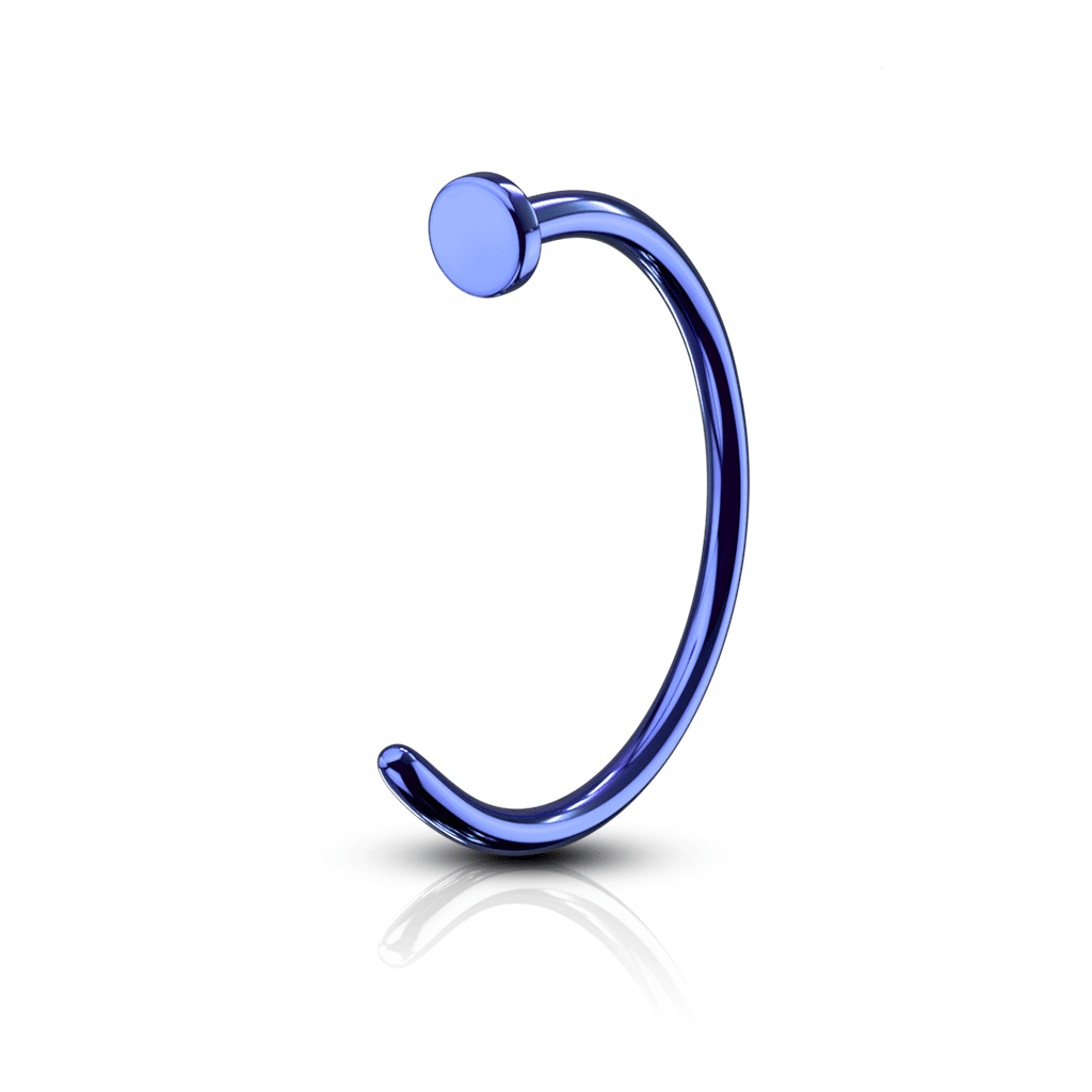 Nose Hoop Ring Titanium IP over Steel - Blue, Green & Purple - SkinKandy | Body Jewellery & Piercing Online Australia