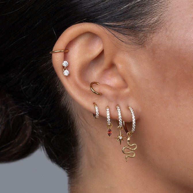 Titanium Marquis Cubic Zirconia Charm - SkinKandy | Body Jewellery & Piercing Online Australia