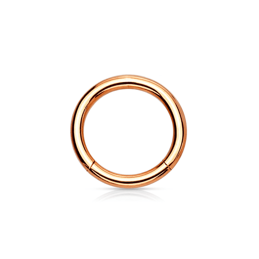 Rose Gold PVD Over Steel Hinged Segment Ring 16G - SkinKandy | Body Jewellery & Piercing