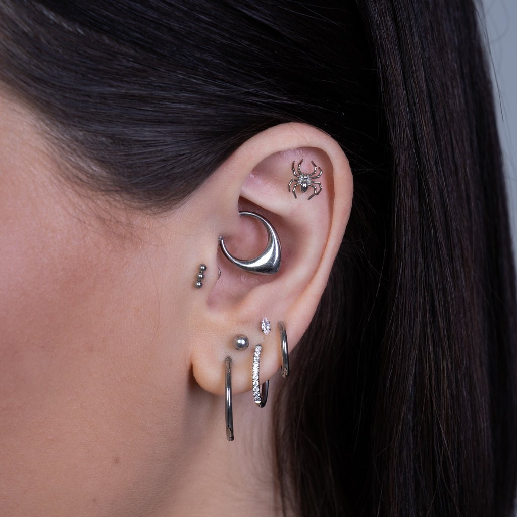 316L Stainless Steel Homing Segment Ring - SkinKandy | Body Jewellery & Piercing Online Australia