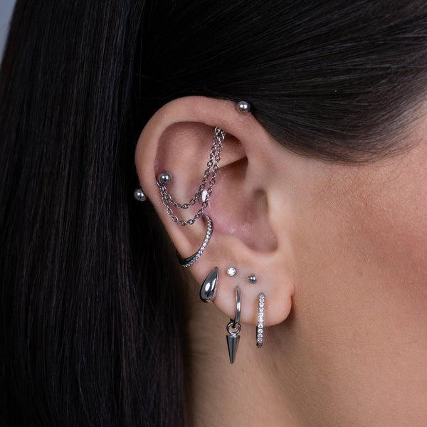 316L Stainless Steel Teardrop Stud Earrings