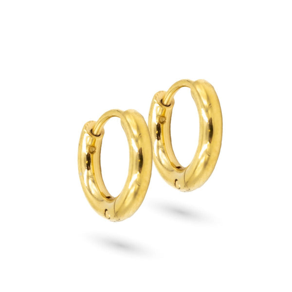 Huggie Hoop Earrings - Gold Tone
