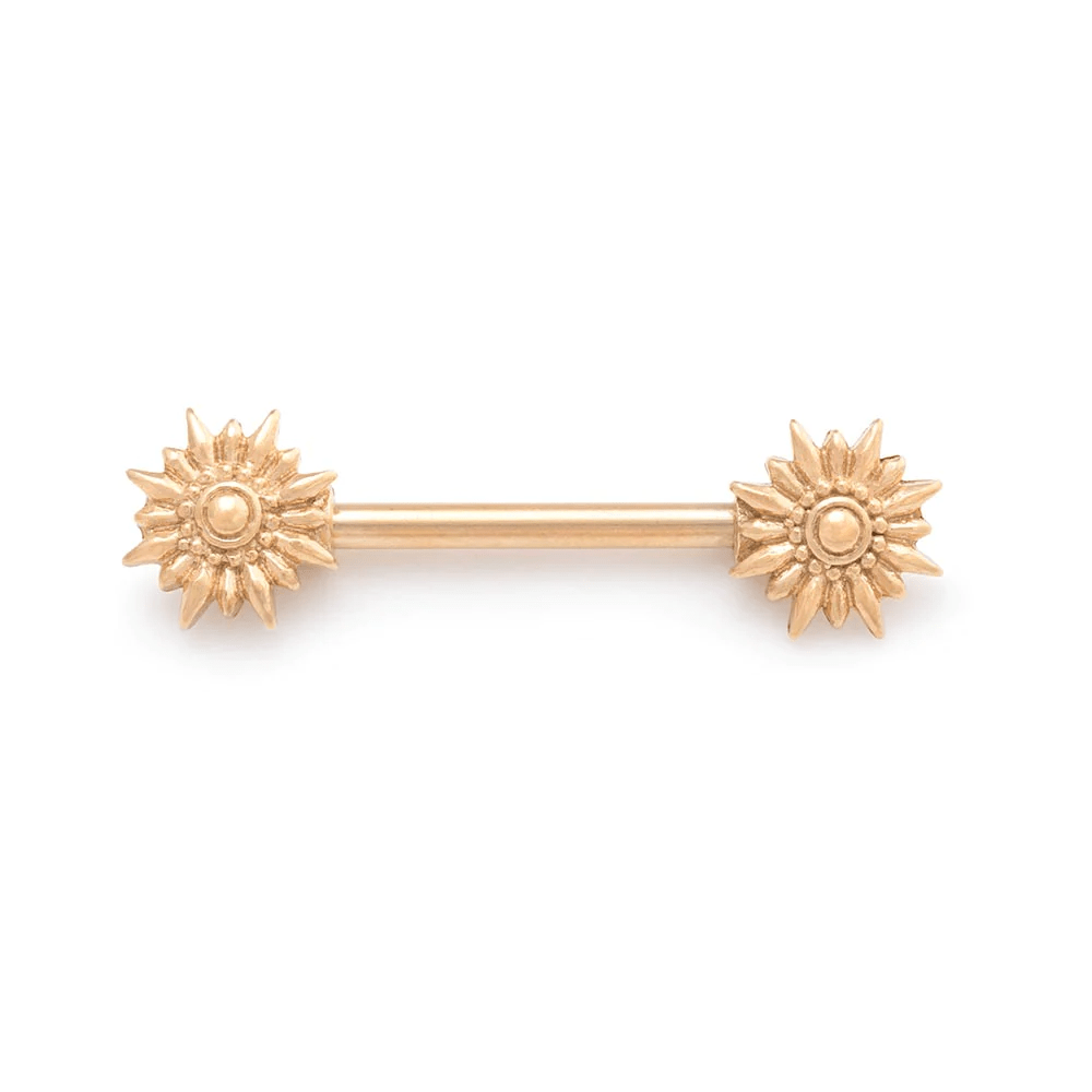 Starburst Nipple Barbell - SkinKandy | Body Jewellery & Piercing Online Australia