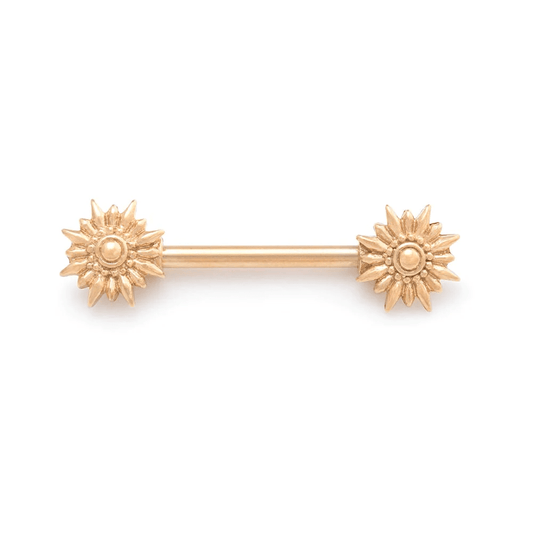 Starburst Nipple Barbell - SkinKandy | Body Jewellery & Piercing Online Australia