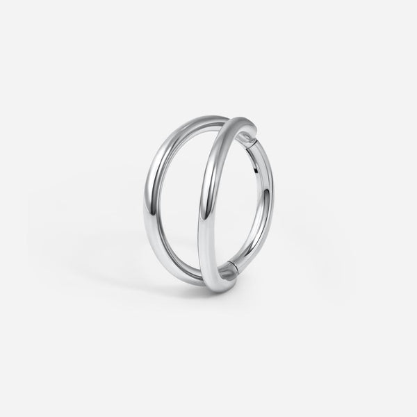 Implant Grade Titanium Hinged Double Hoop Side Facing Nose Segment Ring
