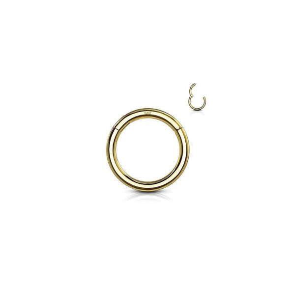 14K Solid Gold Hinged Segment Ring