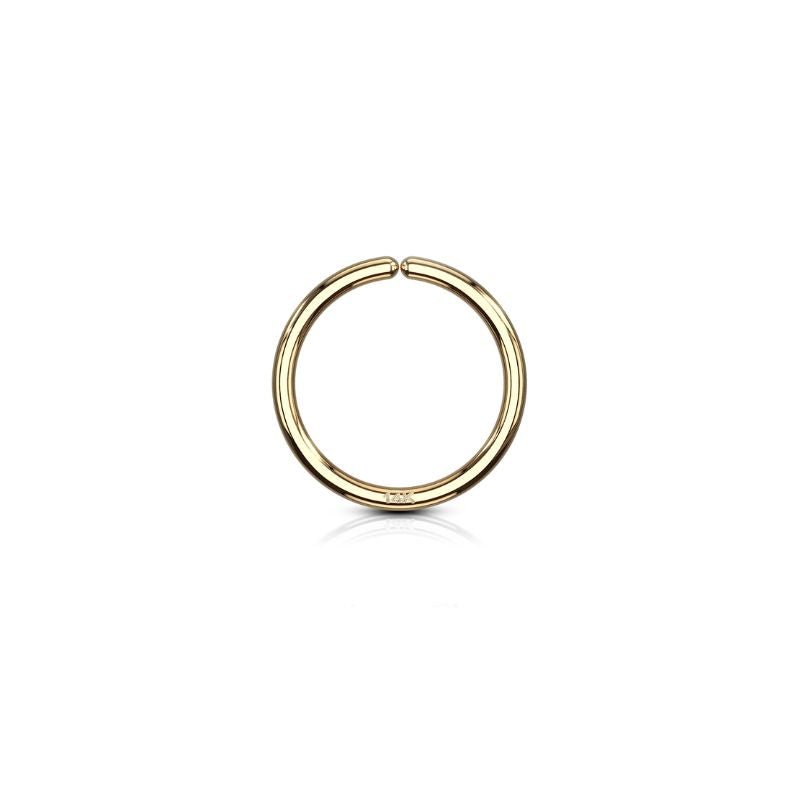 14K Solid Gold Bendable Nose Ring - SkinKandy | Body Jewellery & Piercing Online Australia
