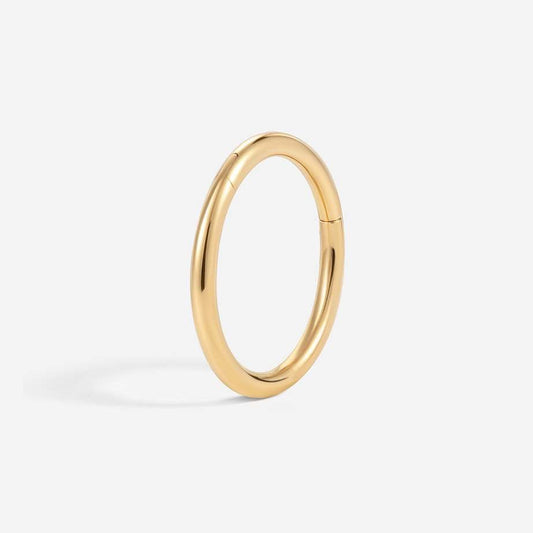 14K Solid Gold Hinged Segment Ring Piercing - SkinKandy | Body Jewellery & Piercing