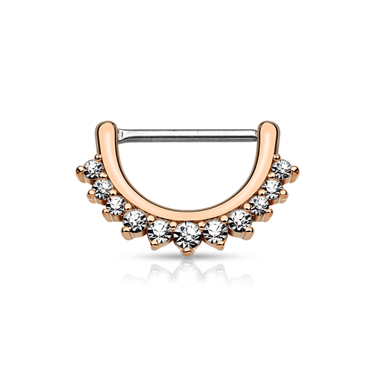 Cubic Zirconia Lined Nipple Clicker - SkinKandy | Body Jewellery & Piercing Online Australia