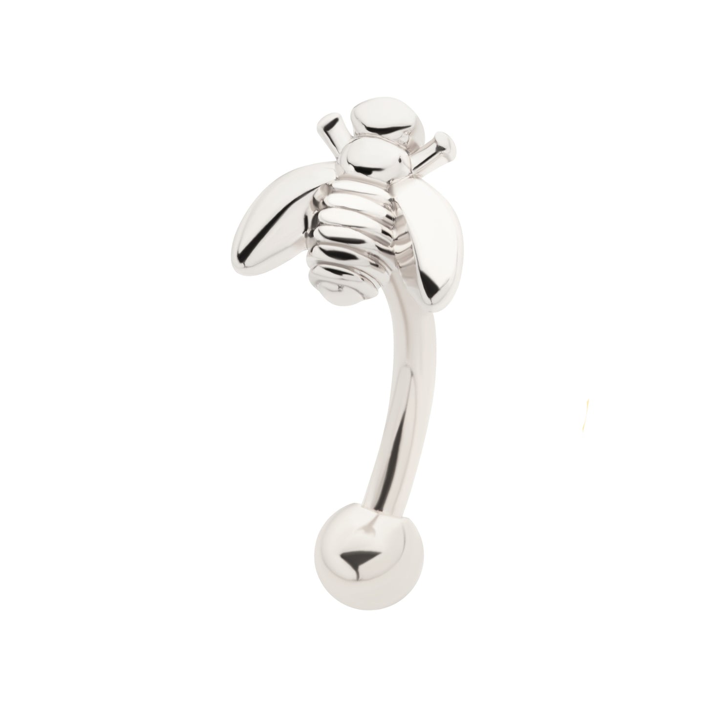 Bee Top Curved Barbell - SkinKandy | Body Jewellery & Piercing Online Australia
