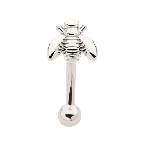 Bee Top Curved Barbell - SkinKandy | Body Jewellery & Piercing Online Australia