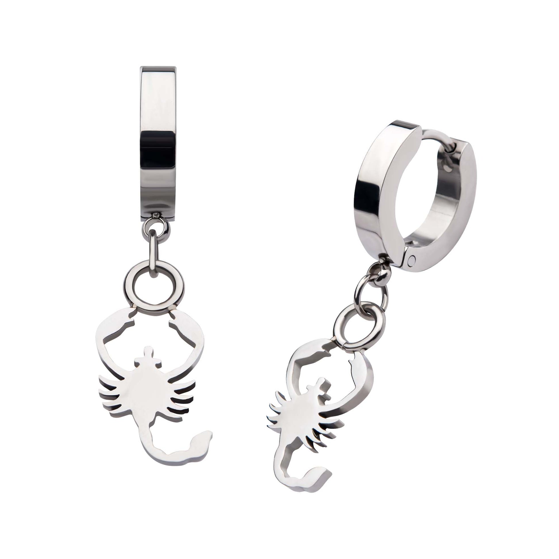 Scorpion Huggie Drop Earrings - SkinKandy | Body Jewellery & Piercing Online Australia