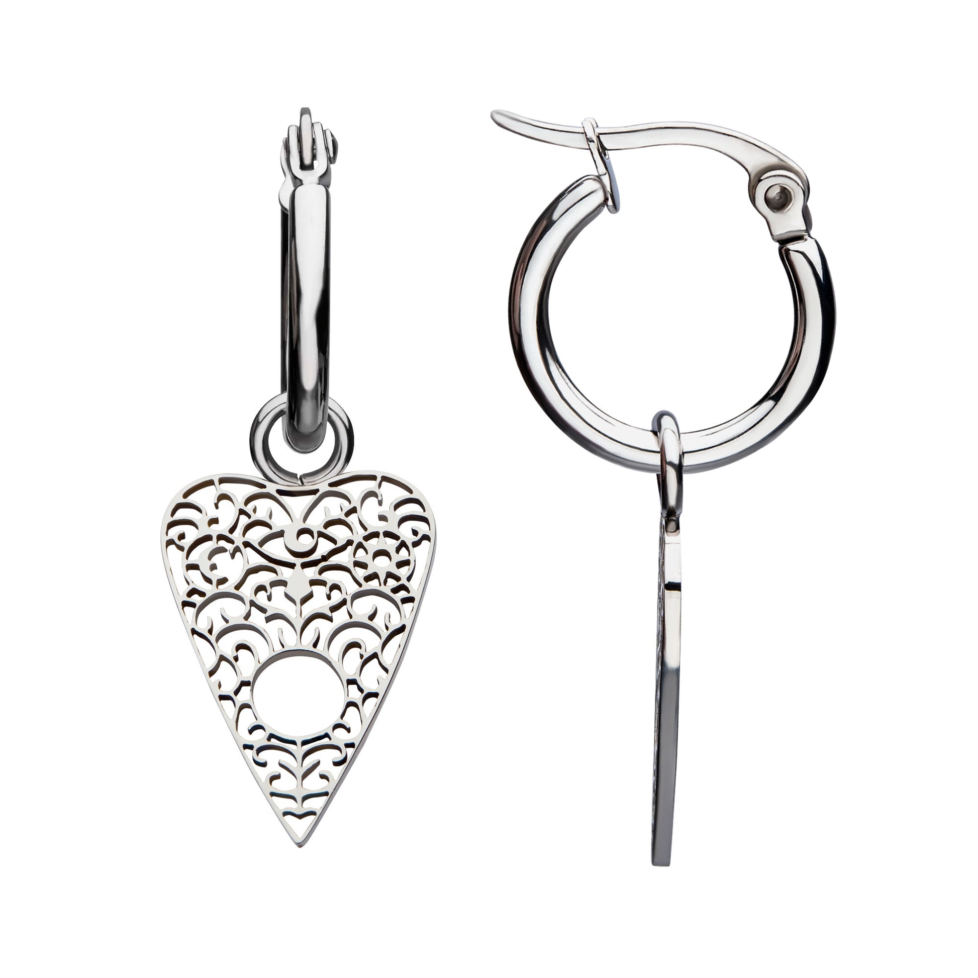 Planchette Hoop Earrings - SkinKandy | Body Jewellery & Piercing Online Australia