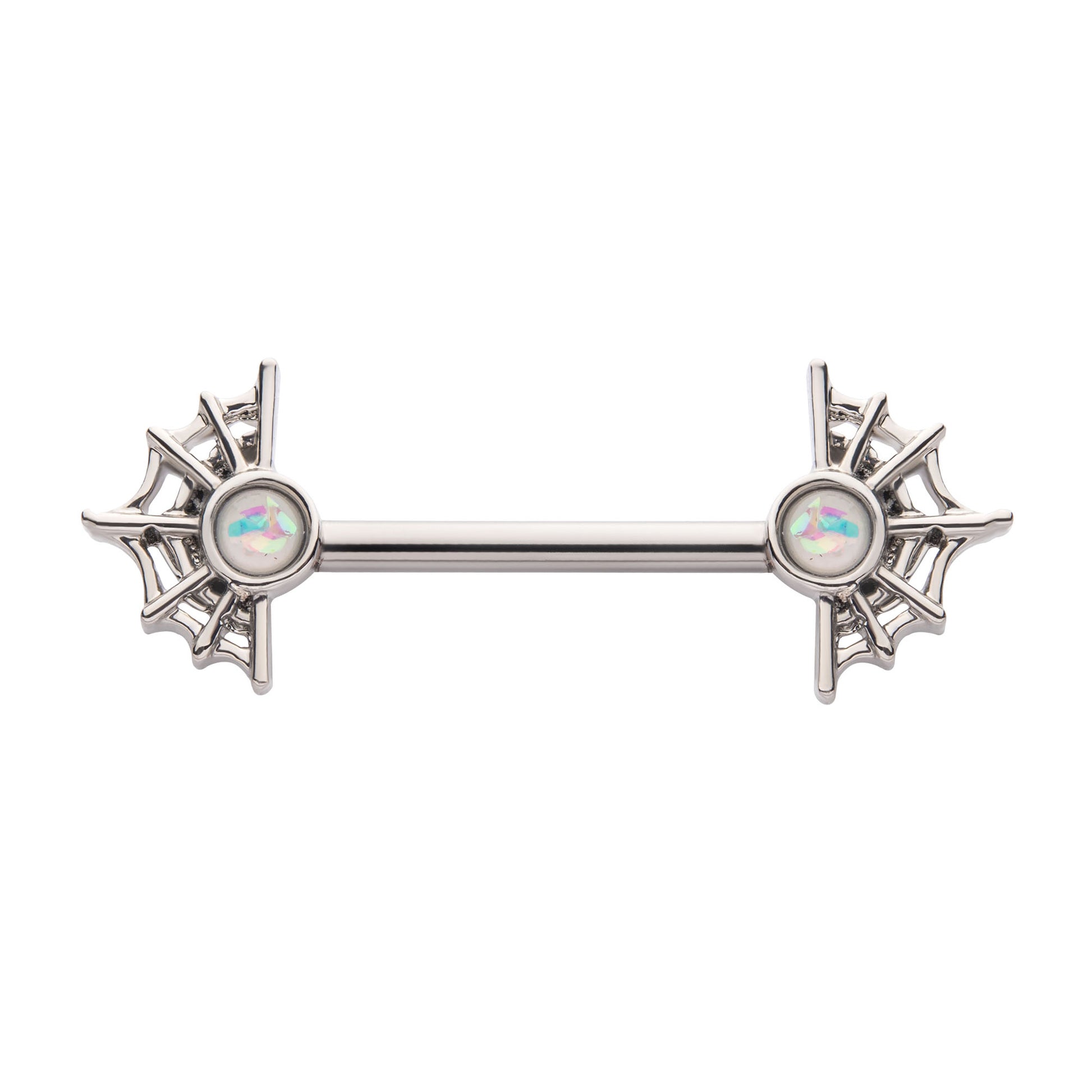 Spider Web Nipple Barbell - SkinKandy | Body Jewellery & Piercing Online Australia