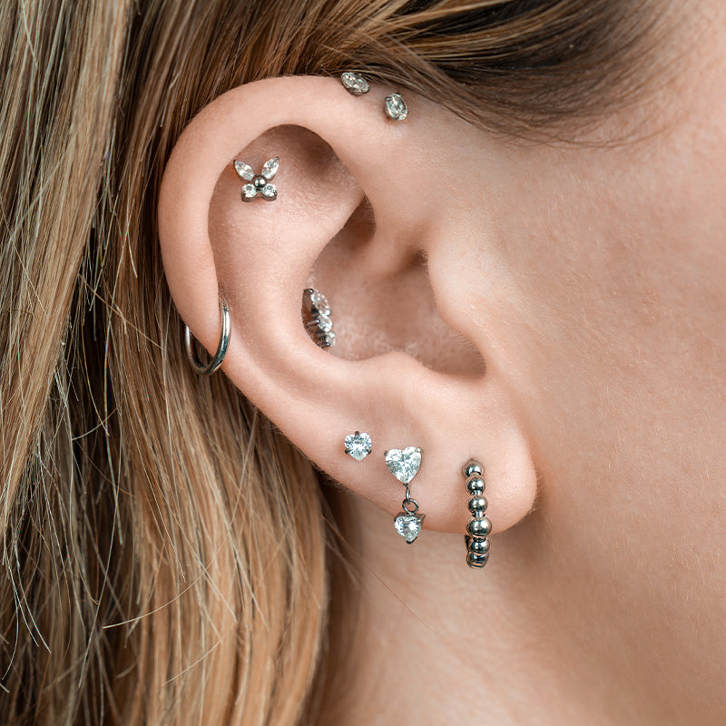 ASTM F136 Implant-Grade Titanium Piercings