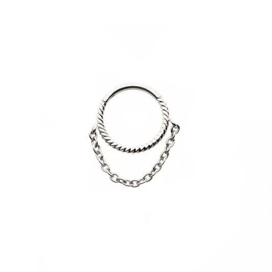 Twisted Chain Septum Ring - SkinKandy | Body Jewellery & Piercing Online Australia