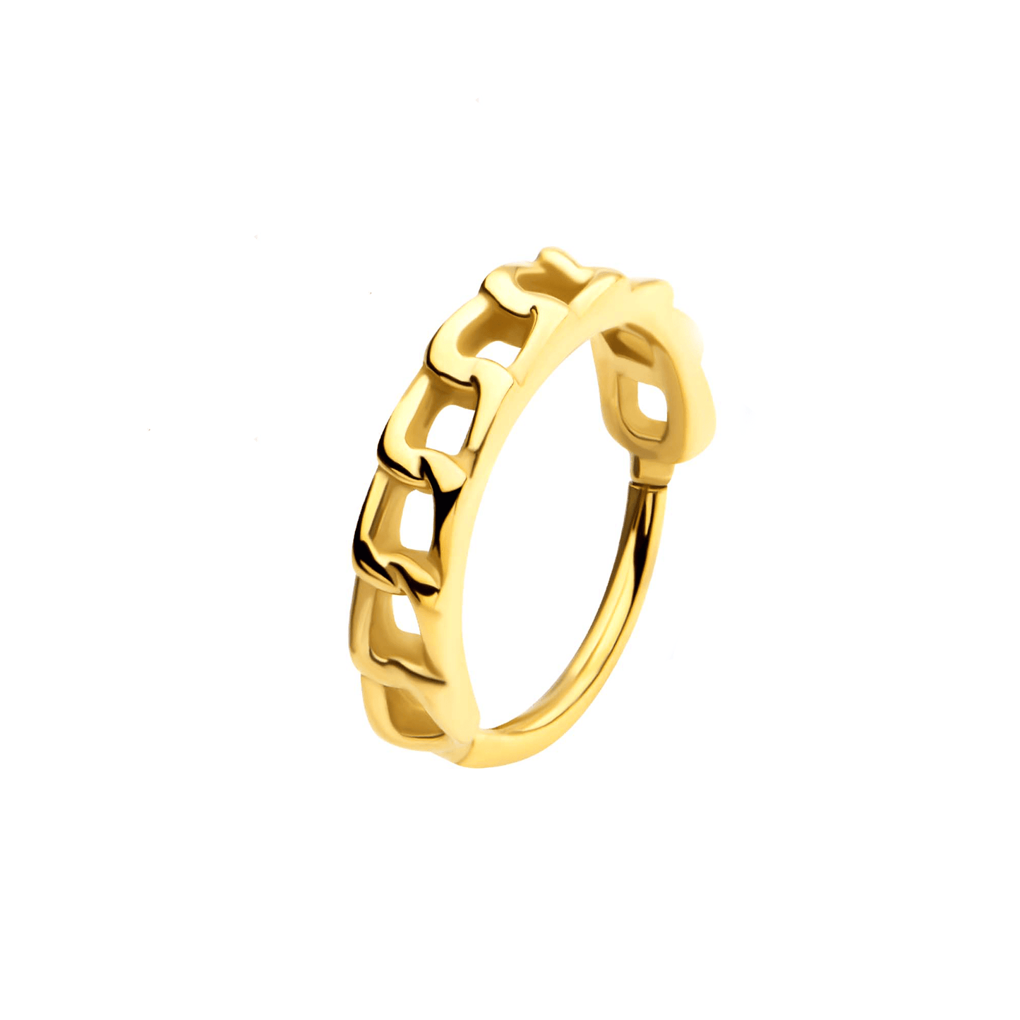 Chain Link Segment Ring - SkinKandy | Body Jewellery & Piercing Online Australia