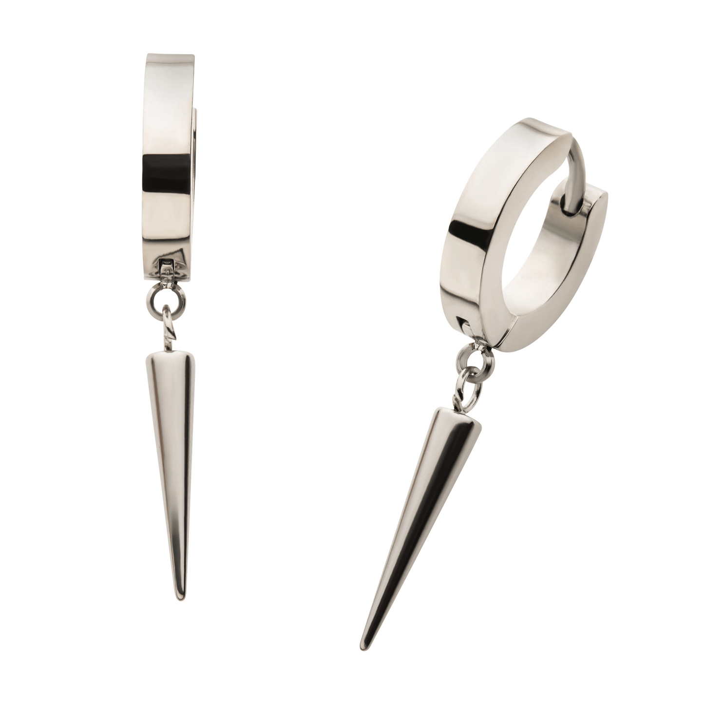 Spike Huggie Drop Earrings - SkinKandy | Body Jewellery & Piercing Online Australia