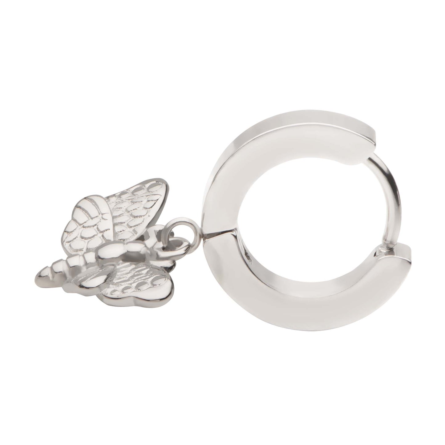 Butterfly Moth Huggie Drop Earrings - SkinKandy | Body Jewellery & Piercing Online Australia