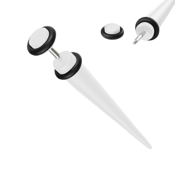 Fake Acrylic Tapers - Pair - SkinKandy | Body Jewellery & Piercing Online Australia