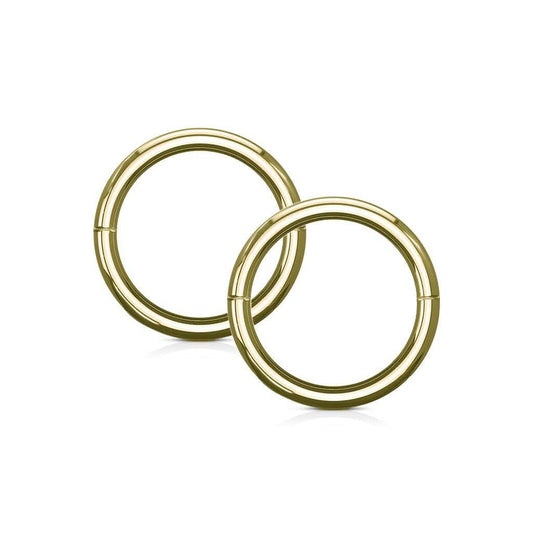 22K Gold Plated Sleepers - Pair - SkinKandy | Body Jewellery & Piercing Online Australia