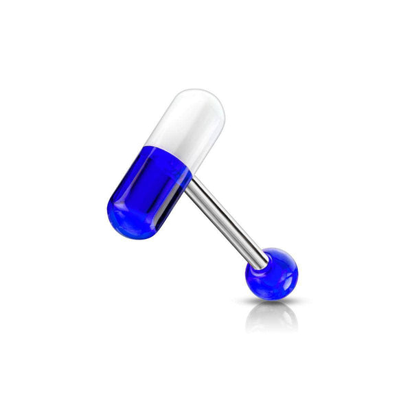 Pill Tongue Barbell (Acrylic)