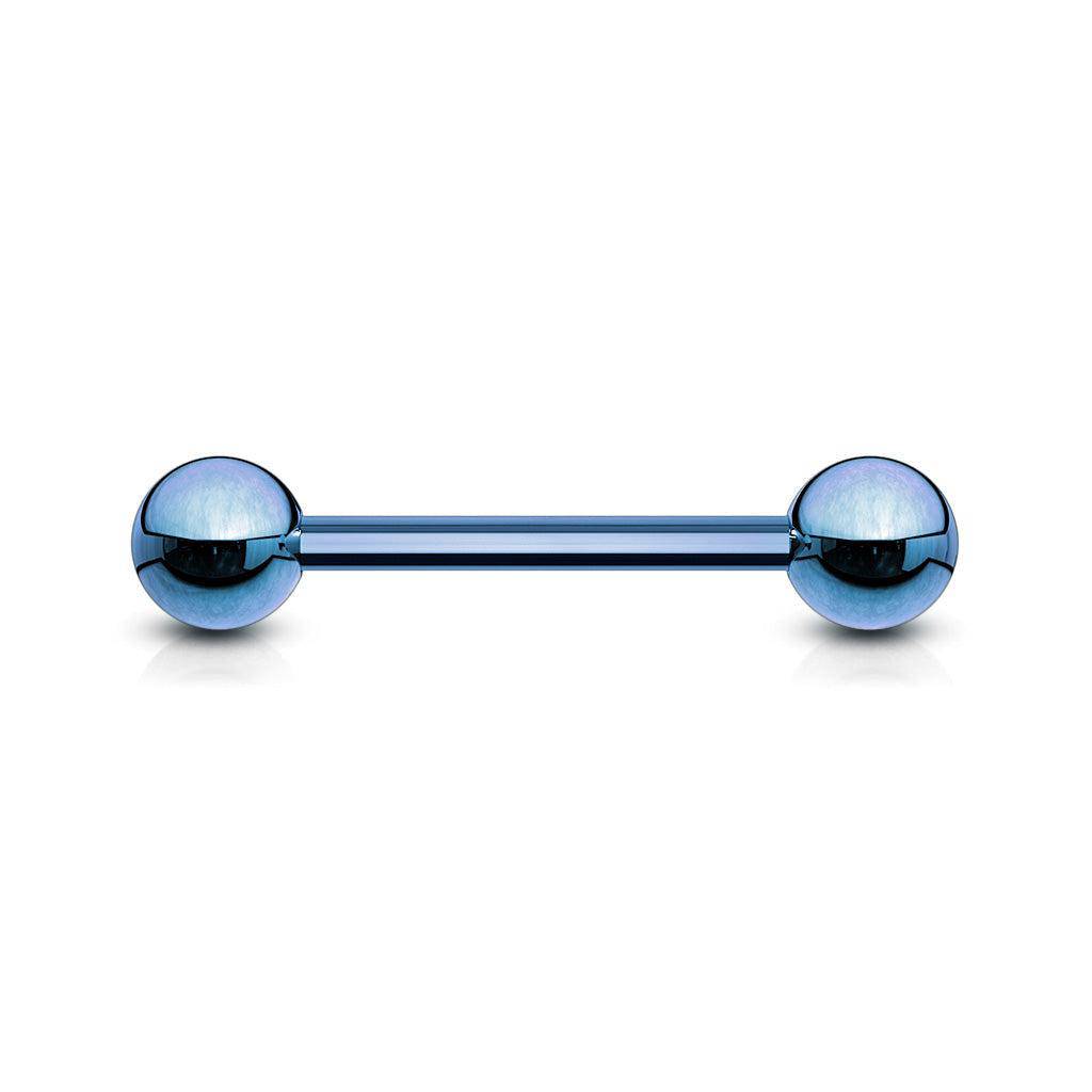 Blue Titanium IP Over Steel Industrial Barbell - SkinKandy | Body Jewellery & Piercing Online Australia
