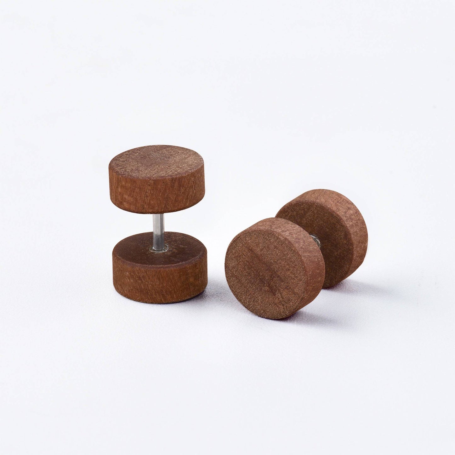 Wooden Fake Plugs - Pair - SkinKandy | Body Jewellery & Piercing Online Australia