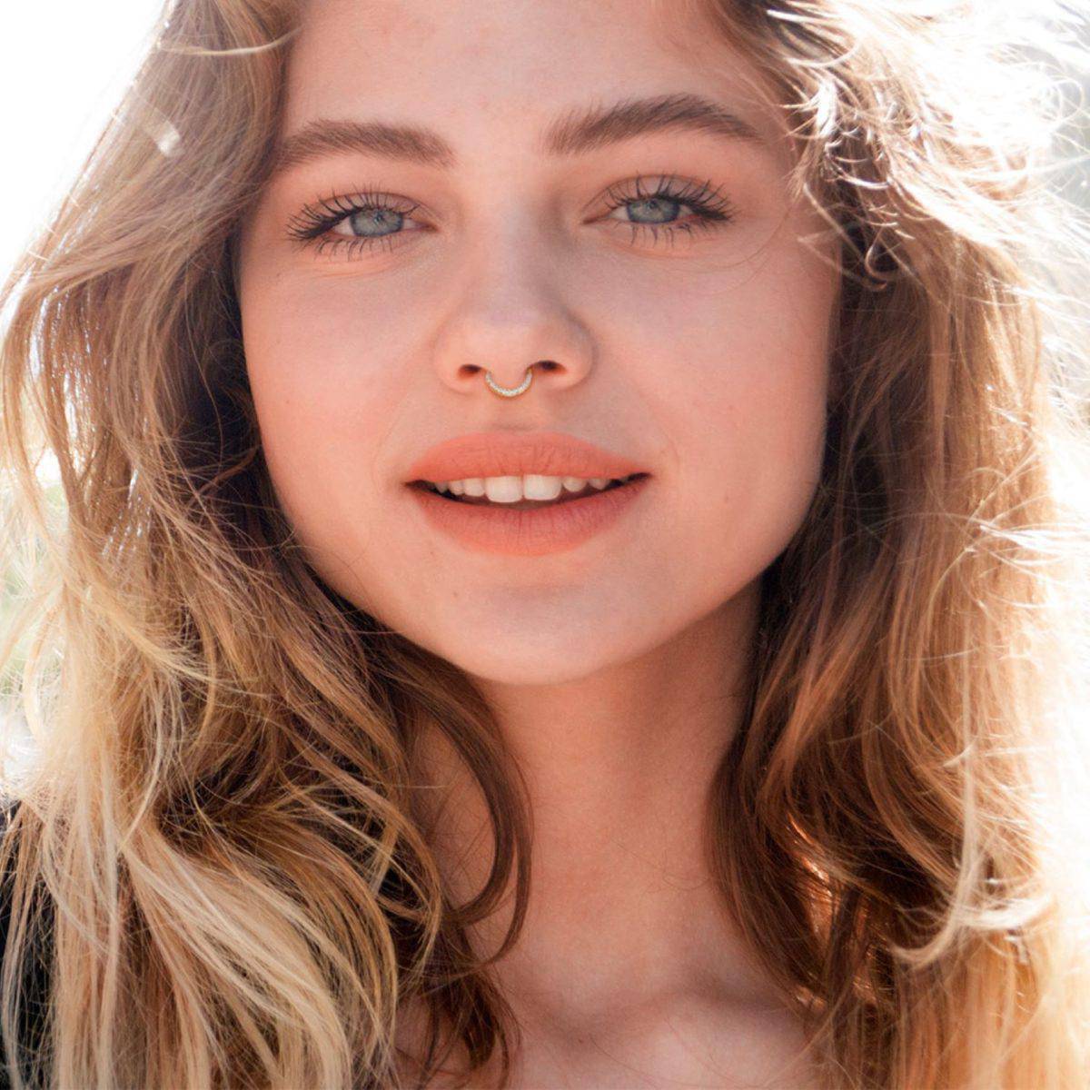 Gold PVD Over Steel Hinged Segment Ring - SkinKandy | Body Jewellery & Piercing Online Australia