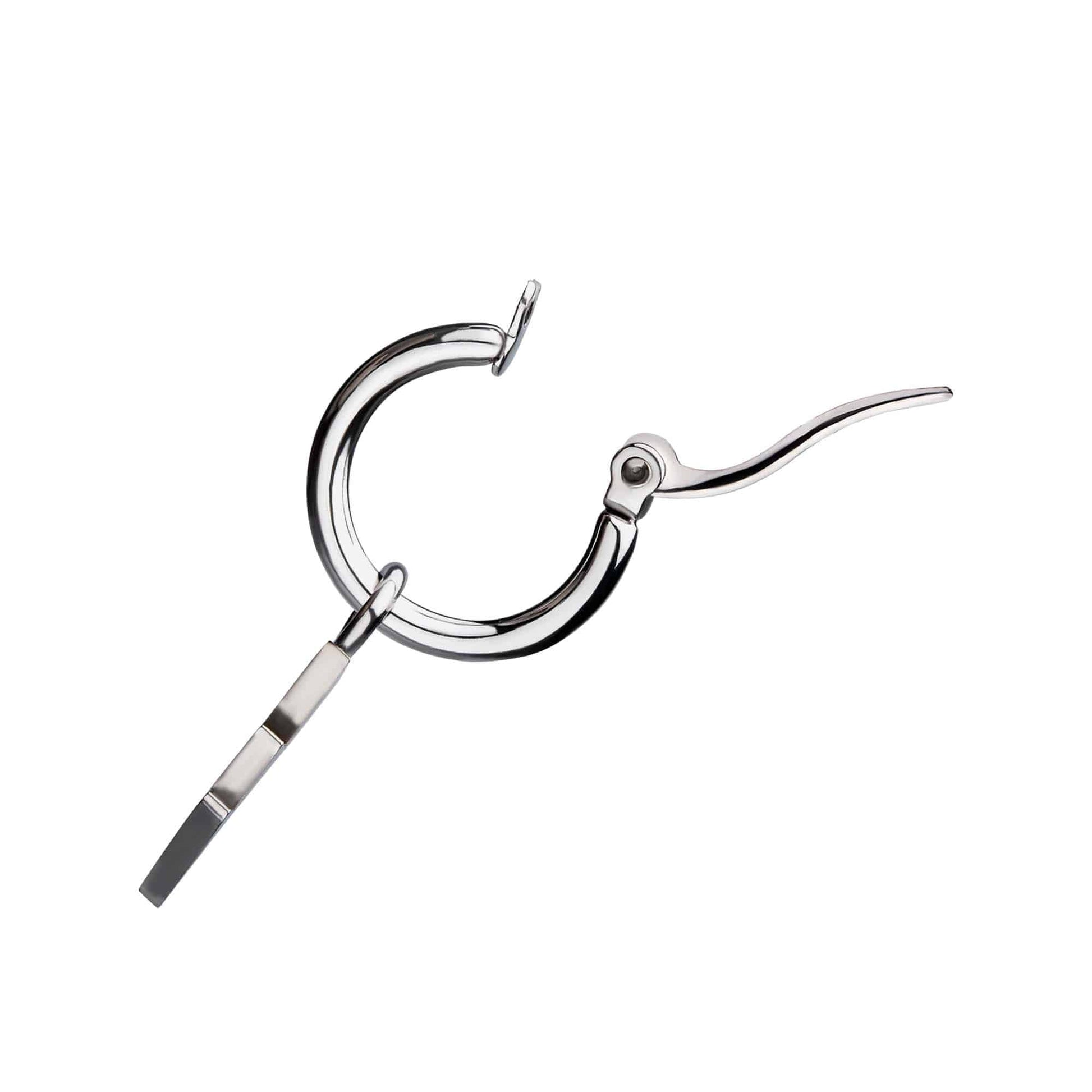 Lightning Bolt Charm Hoop Earrings - SkinKandy | Body Jewellery & Piercing Online Australia