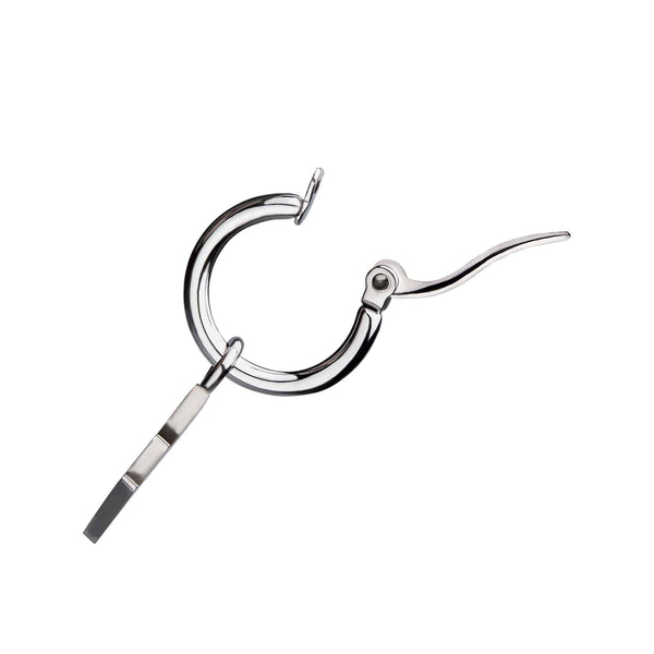 Lightning Bolt Charm Hoop Earrings