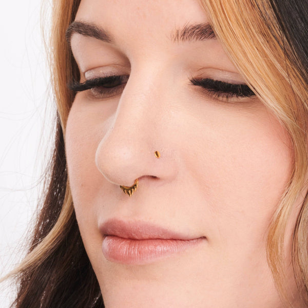 Flame Hinged Septum Ring